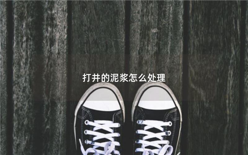 打井的泥浆怎么处理