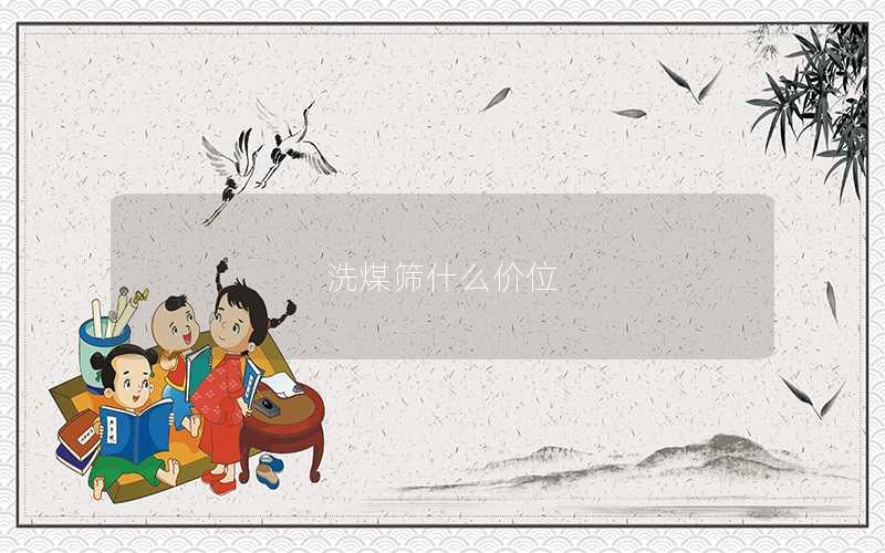 洗煤筛什么价位