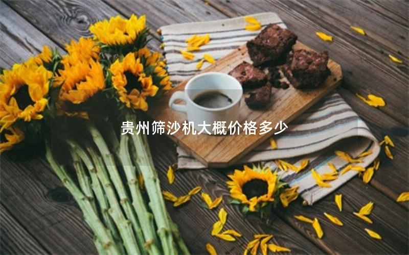 贵州筛沙机大概价格多少