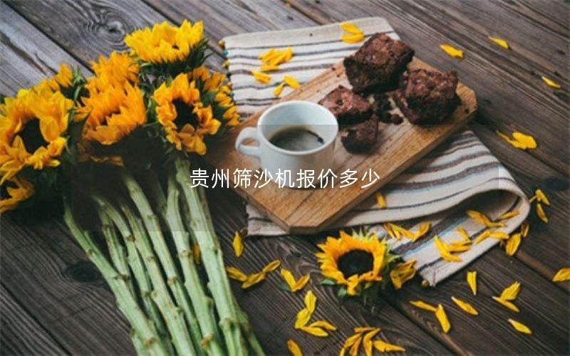 贵州筛沙机报价多少