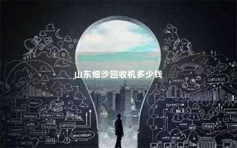 山东细沙回收机多少钱